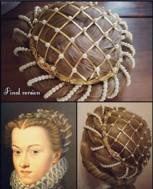 Капильяра - популярная прическа в эпоху ренессанса. 01