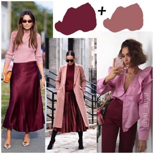 Бордовый цвет в зимней палитре - это особый шик. 07