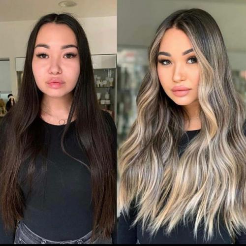 Казалось бы просто волосы, а меняют весь вид. 05