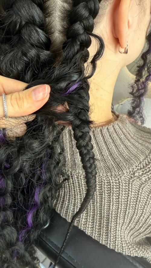 Боксерские косы с локонами! 02