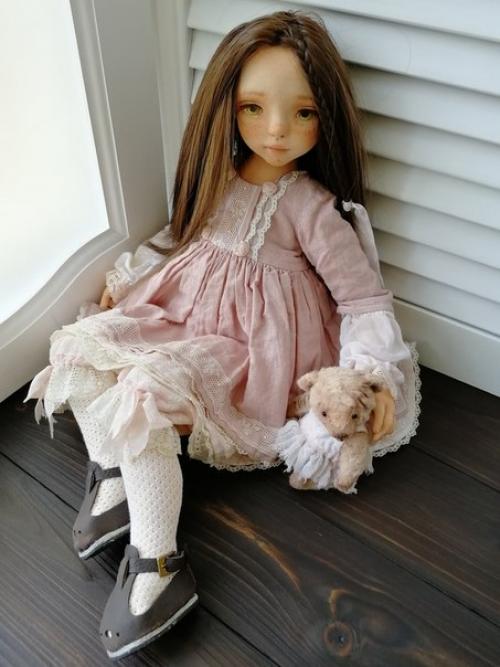 Ульяна.  Кукла выполнена из кукольного хлопкового трикотажа утяжелена стеклянным гранулятом. 03