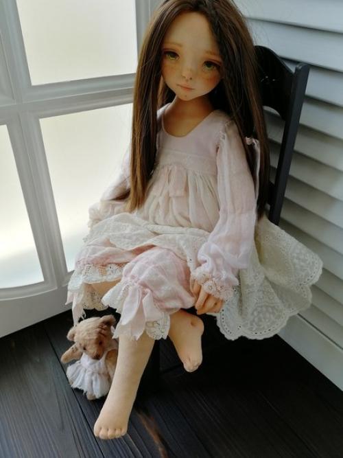 Ульяна.  Кукла выполнена из кукольного хлопкового трикотажа утяжелена стеклянным гранулятом. 05