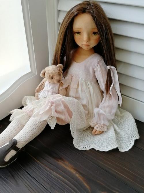 Ульяна.  Кукла выполнена из кукольного хлопкового трикотажа утяжелена стеклянным гранулятом. 04