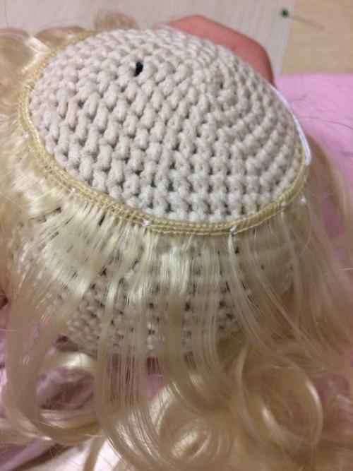 Волосы кукле из тресс. 04