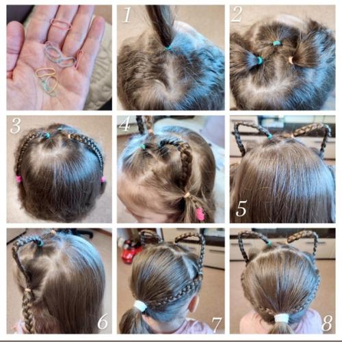 Ваша девочка точно будет в восторге от такой прически! 01