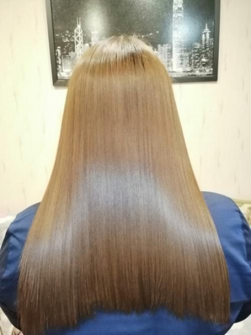 Кератиновое выпрямление волос. 02