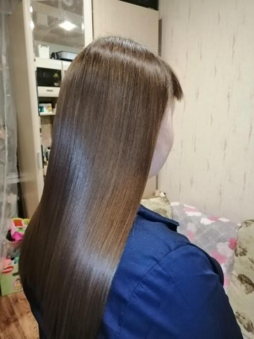 Кератиновое выпрямление волос. 03