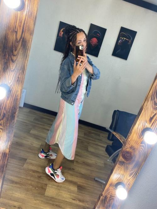 Фото комбинированной причёски Сфинкс с интервалом в неделю. 02