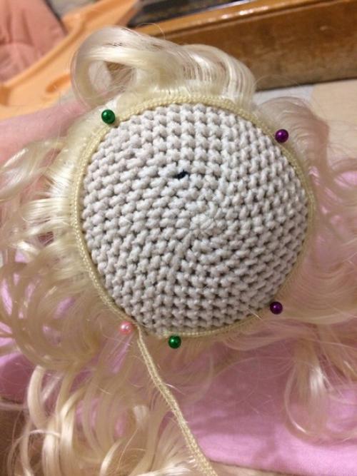 Волосы кукле из тресс. 01