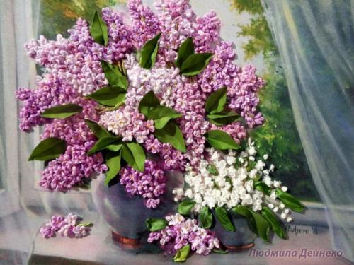 Вышивка лентами. С давних времен узкие полоски ткани применялись в повседневной жизни и хозяйственной деятельности людей. 02