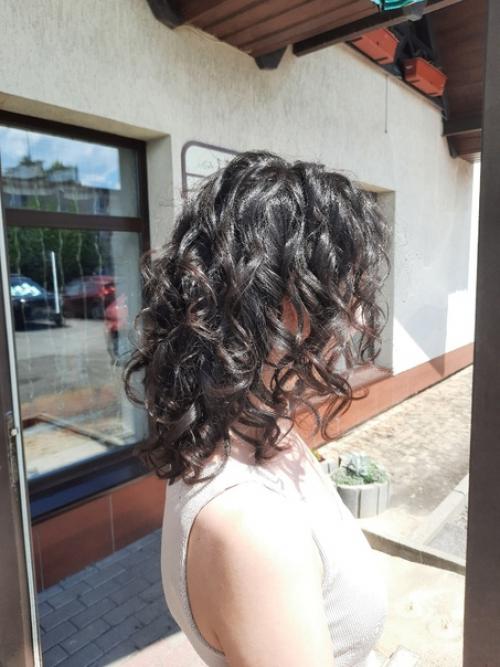 Стрижка и укладка натуральных кудрявых волос. 02