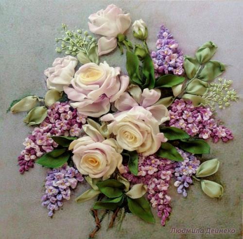 Вышивка лентами. С давних времен узкие полоски ткани применялись в повседневной жизни и хозяйственной деятельности людей. 01