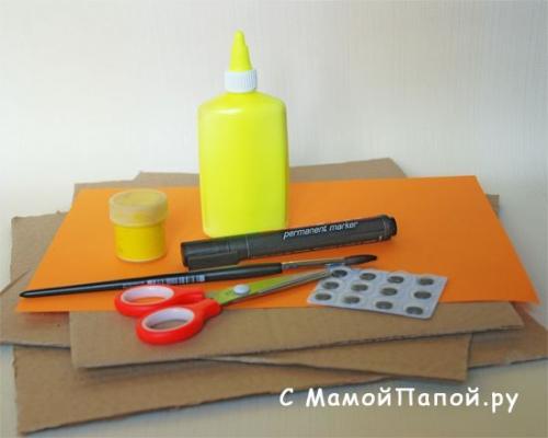 Поделки.  Объёмная аппликация Лев. 01