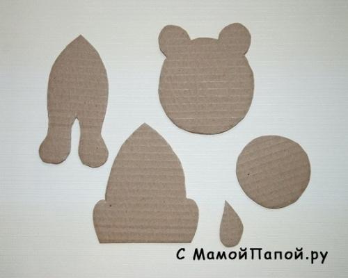 Поделки.  Объёмная аппликация Лев. 05