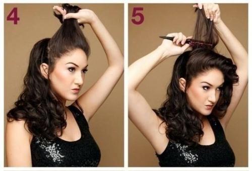 Простая праздничная прическа? 02