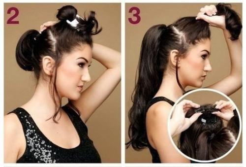 Простая праздничная прическа? 01