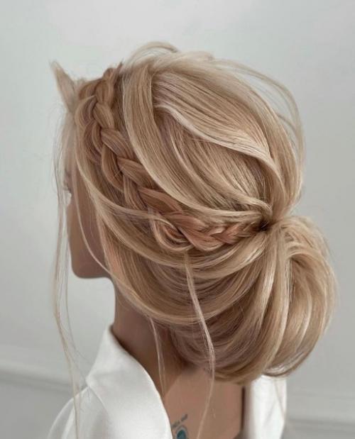 Подборка очень красивых текстурных причесок для невесты. 08