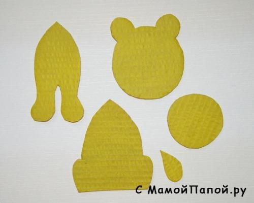 Поделки.  Объёмная аппликация Лев. 06