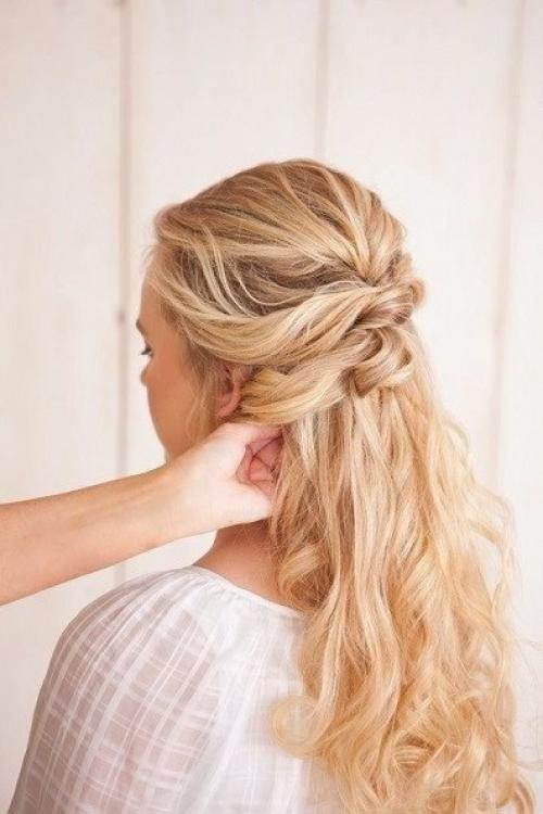 Прическа на основе французской косы. 03