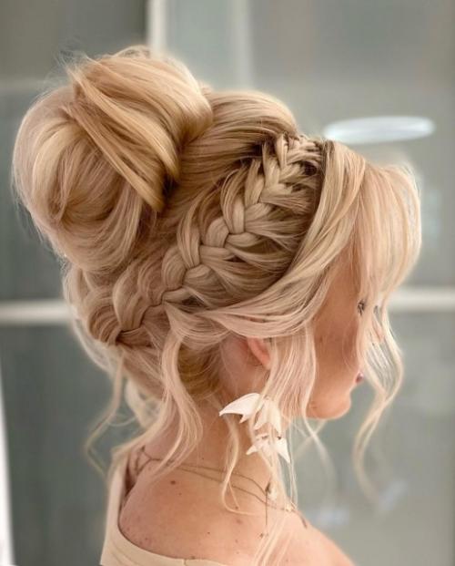 Подборка очень красивых текстурных причесок для невесты. 03