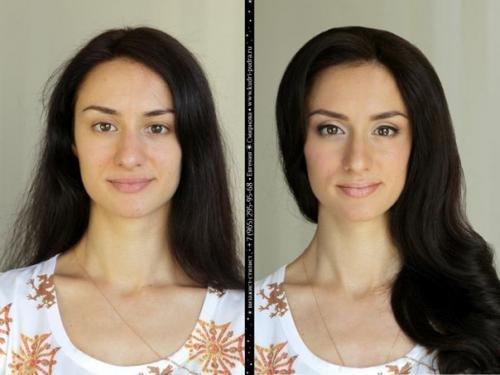 При помощи грамотного макияжа визажист красивых женщин ещё красивее делает. 06