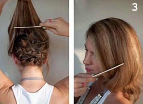 Мы превращаем длинные волосы в боб без стрижки. 01