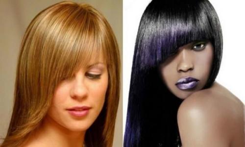 Такого рода челка смотрится очень стильно и оригинально. 01