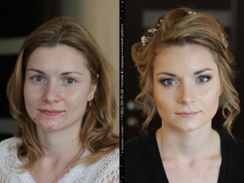 При помощи грамотного макияжа визажист красивых женщин ещё красивее делает. 09