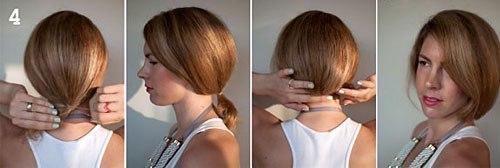 Мы превращаем длинные волосы в боб без стрижки. 02