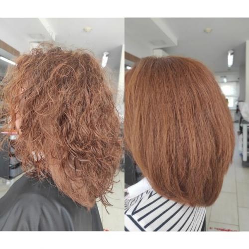 У меня в гостях была очаровательная девушка Александра, обладательница рыжеволосых кудрявых и очень густых волос. 01