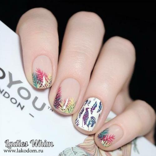 Нежный маникюр на короткие ногти. 02