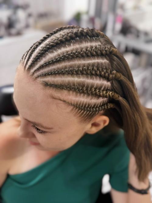 Ободок кос из своих волос. 01 Ободок кос из своих волос. 01