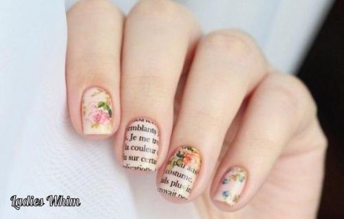 Нежный маникюр на короткие ногти. 04