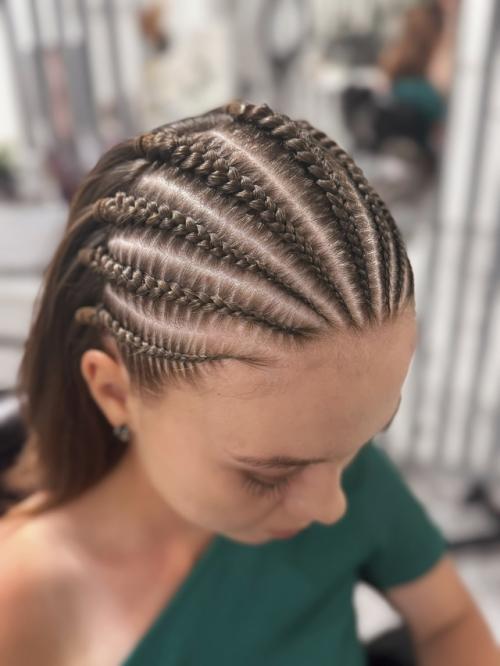 Ободок кос из своих волос. 02 Ободок кос из своих волос. 02