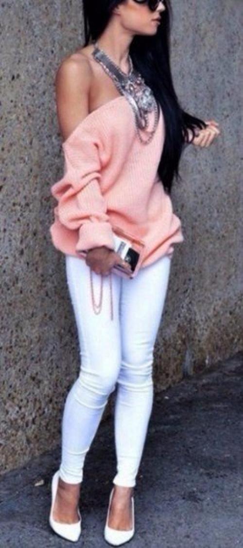 С чем носить белые брюки. 09