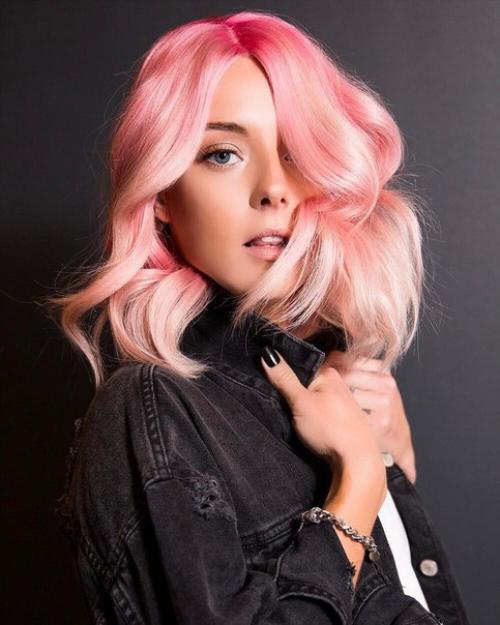 Розовый кварц: самое интересное окрашивание осени. 01 Розовый кварц: самое интересное окрашивание осени. 01