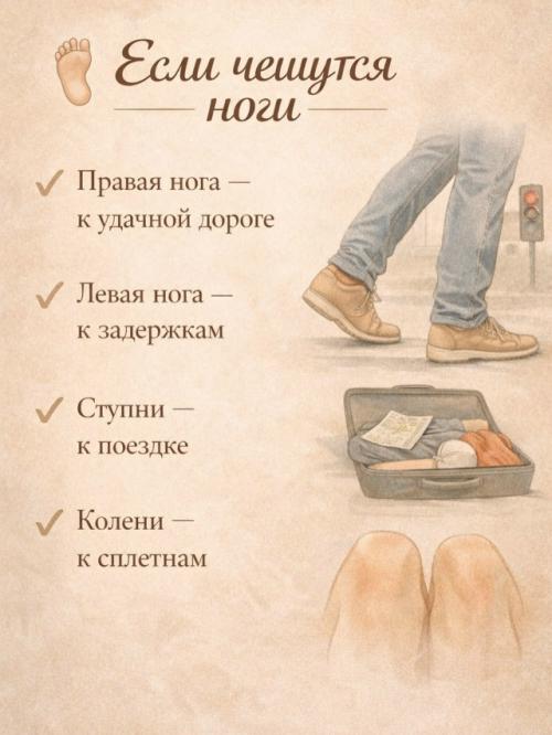 Верите в приметы?   Иногда тело подаёт сигналы, а в народе на каждый из них есть своя примета. 02