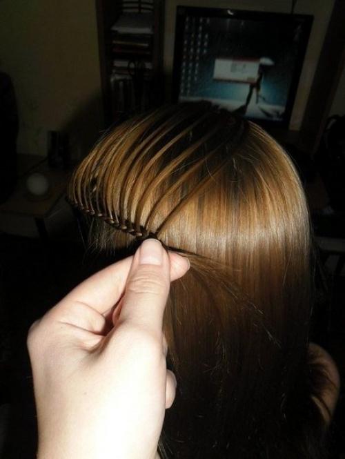 Фото - урок красивой и оригинальной косы. 05