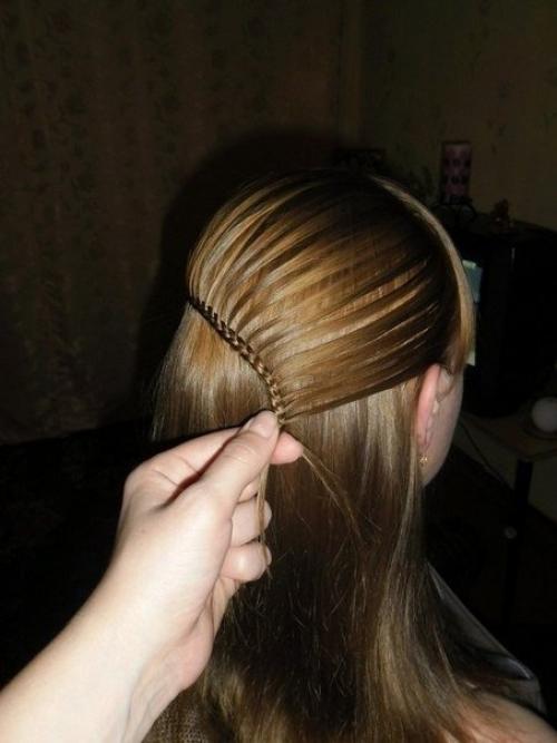 Фото - урок красивой и оригинальной косы. 06