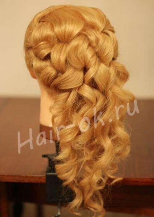 Фото - урок прическа с каскадными локонами на бок. 07 Фото - урок прическа с каскадными локонами на бок. 07