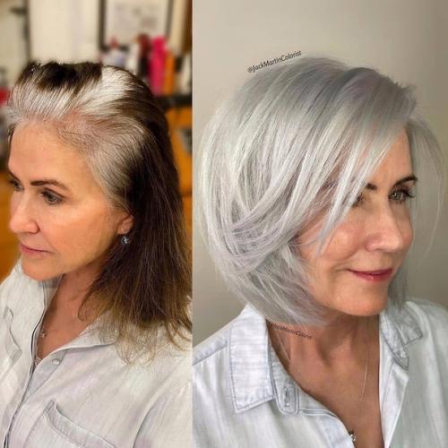 Когда сделали седину своей изюминкой. 04