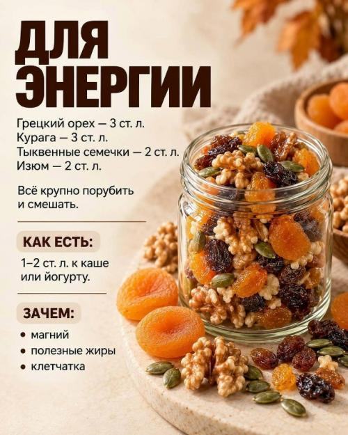 Одна ложка в день - для энергии, сердца, кишечника, кожи и волос. 01