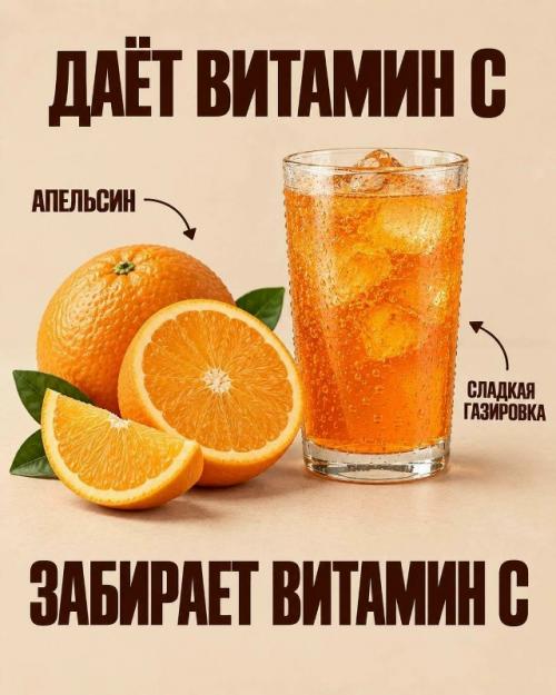 Можно есть продукты с витаминами и минералами - и всё равно получать из них меньше пользы. 02
