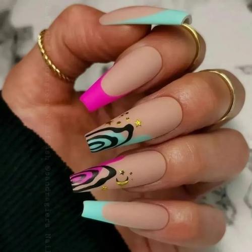 Идеи дизайна для длинных ноготков. 04