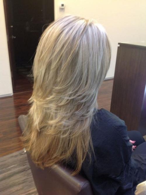 Каскад на длинные волосы. 01