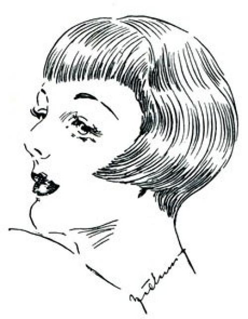 Мода короткой стрижки 1920-1940 годы. 02