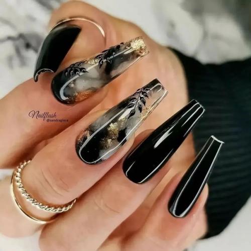 Идеи дизайна для длинных ноготков. 01