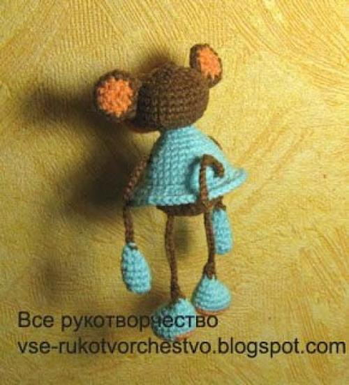 Обезьяна вязаная крючком. 01 Обезьяна вязаная крючком. 01