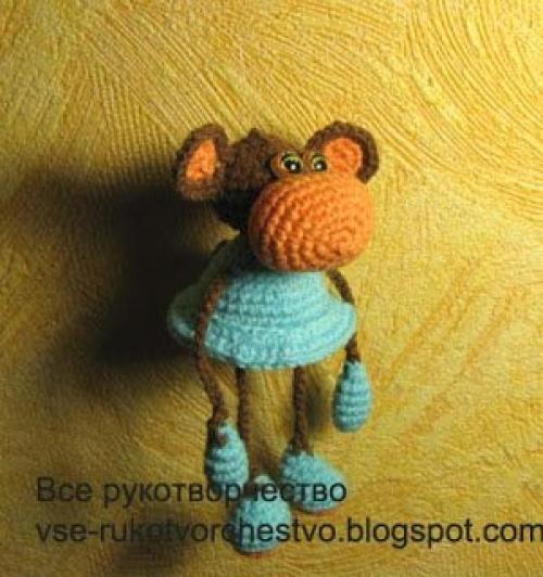 Обезьяна вязаная крючком. 07 Обезьяна вязаная крючком. 07