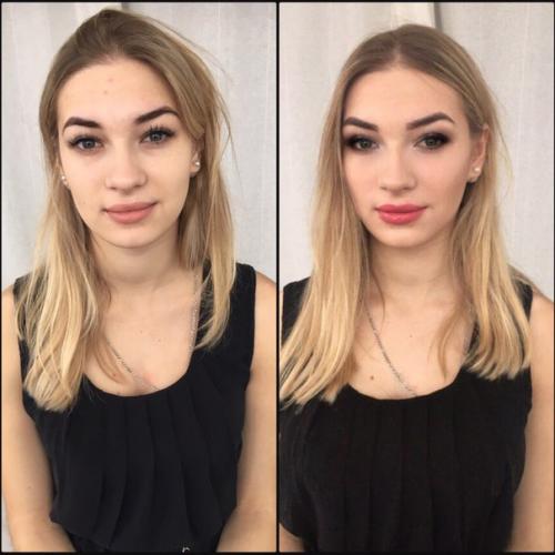 Завтра нужна красивая девочка на полный образ (преображение) входит оформление окрашивание бровей макияж причёска? 01